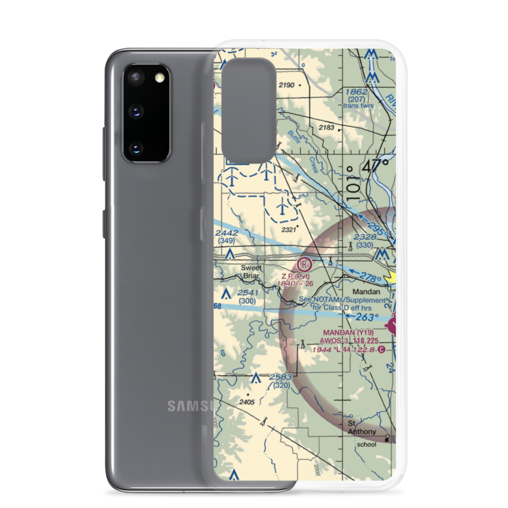 Z. P. Field (64ND) VFR Sectional Samsung Case Samsung Galaxy S20 model shown