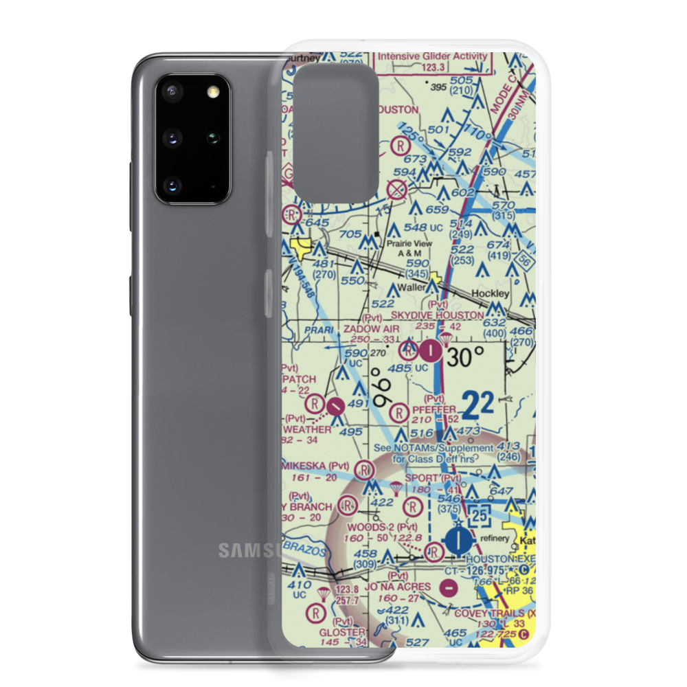 Zadow Airstrip (6XA4) VFR Sectional Samsung Case Samsung Galaxy S20 Plus model shown