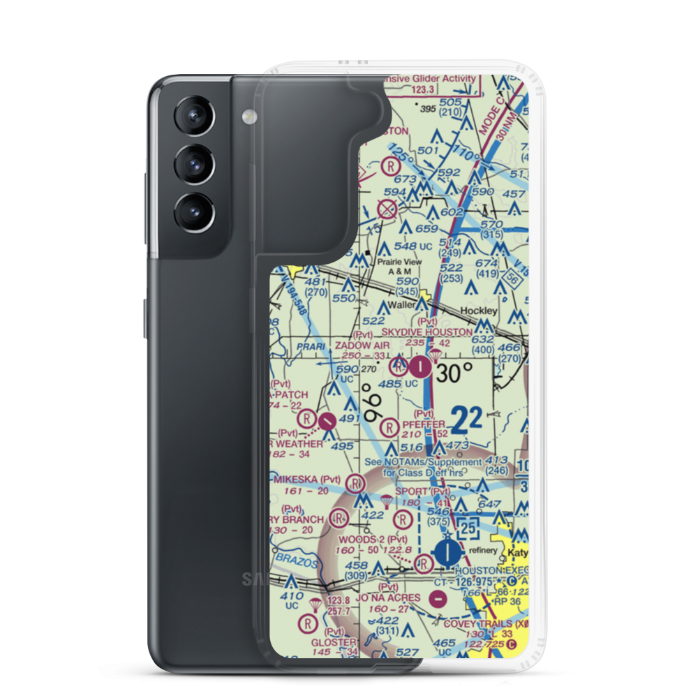 Zadow Airstrip (6XA4) VFR Sectional Samsung Case Samsung Galaxy S21 model shown