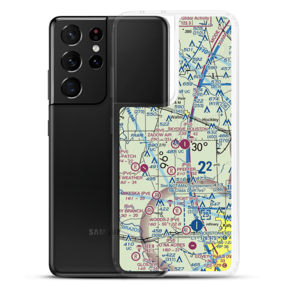 Zadow Airstrip (6XA4) VFR Sectional Samsung Case Samsung Galaxy S21 Ultra model shown