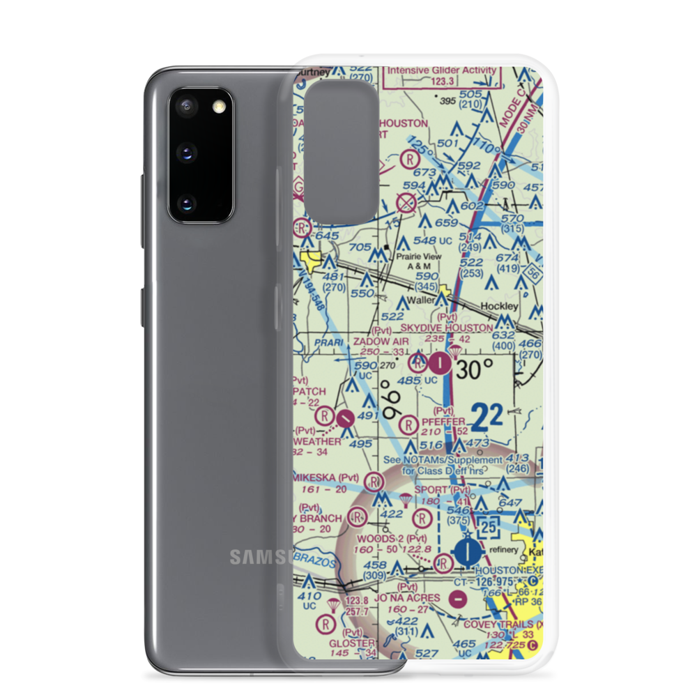 Zadow Airstrip (6XA4) VFR Sectional Samsung Case Samsung Galaxy S20 model shown