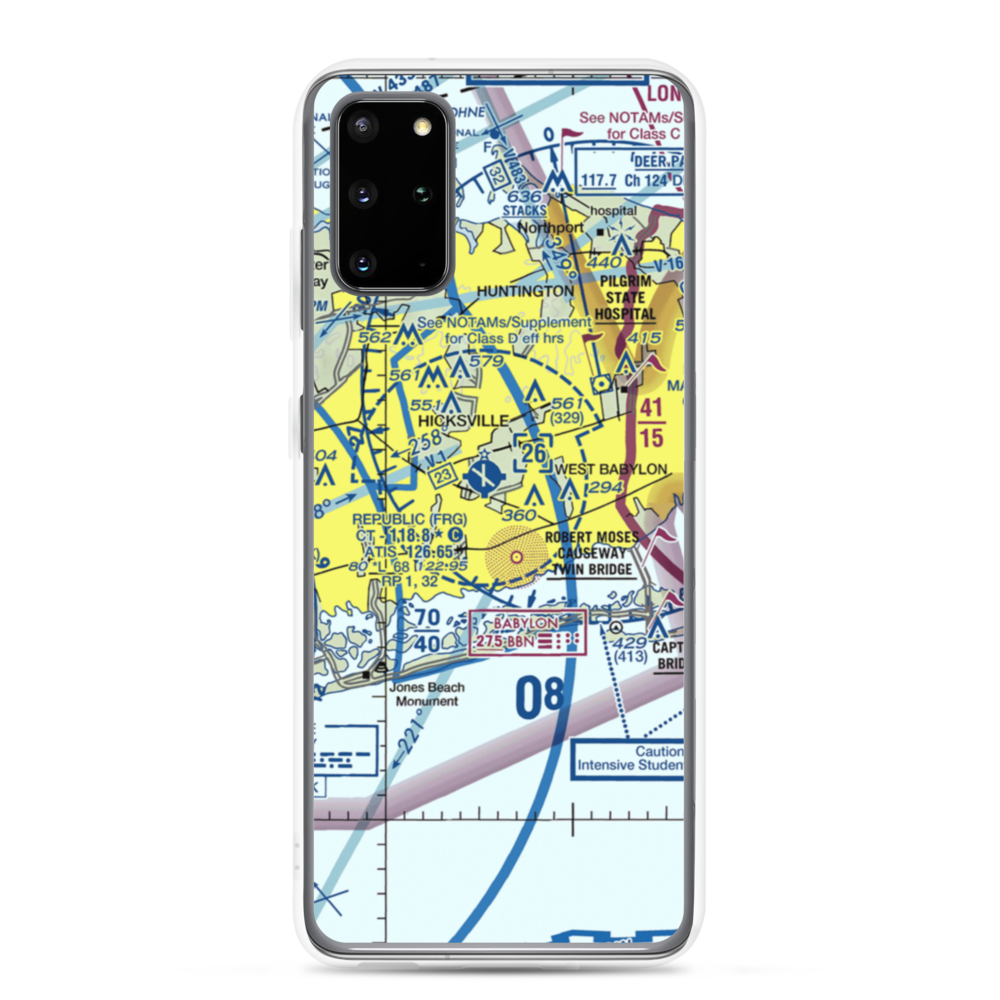 Zahn's Airport (AYZ) VFR Sectional Samsung Case Samsung Galaxy S20 Plus model shown