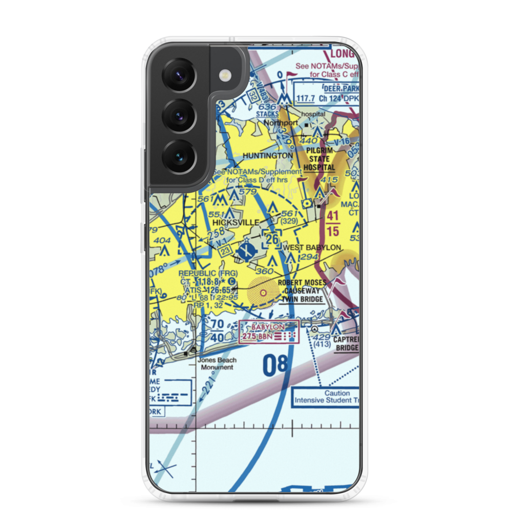 Zahn's Airport (AYZ) VFR Sectional Samsung Case Samsung Galaxy S22 Plus model shown