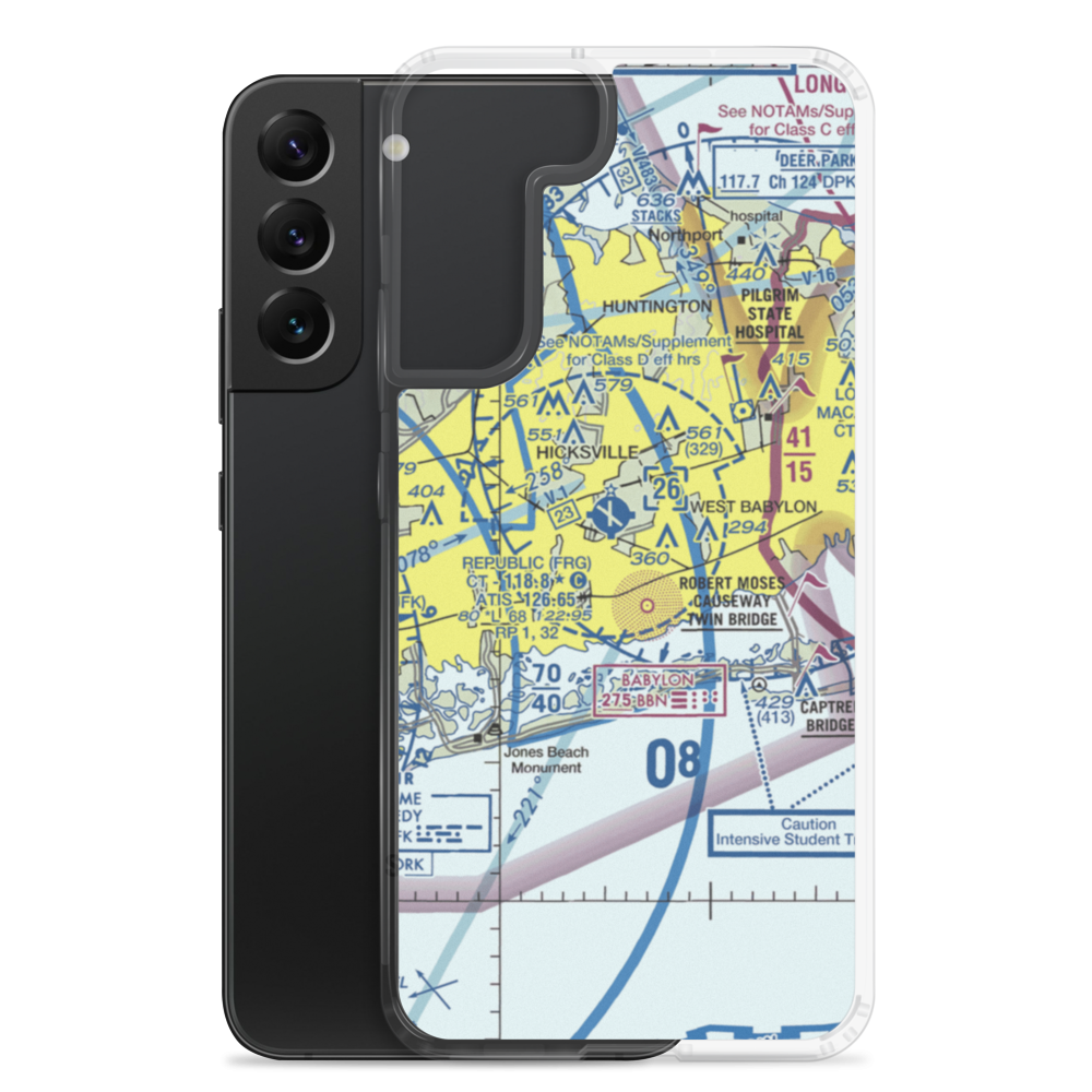 Zahn's Airport (AYZ) VFR Sectional Samsung Case Samsung Galaxy S22 Plus model shown