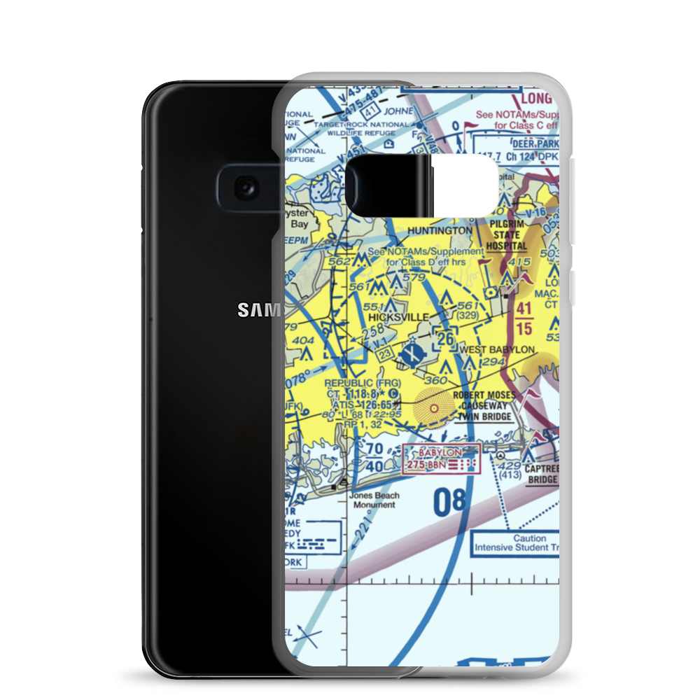 Zahn's Airport (AYZ) VFR Sectional Samsung Case Samsung Galaxy S10e model shown