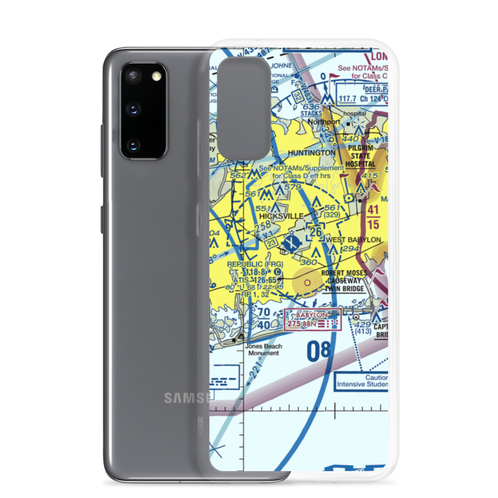 Zahn's Airport (AYZ) VFR Sectional Samsung Case Samsung Galaxy S20 model shown