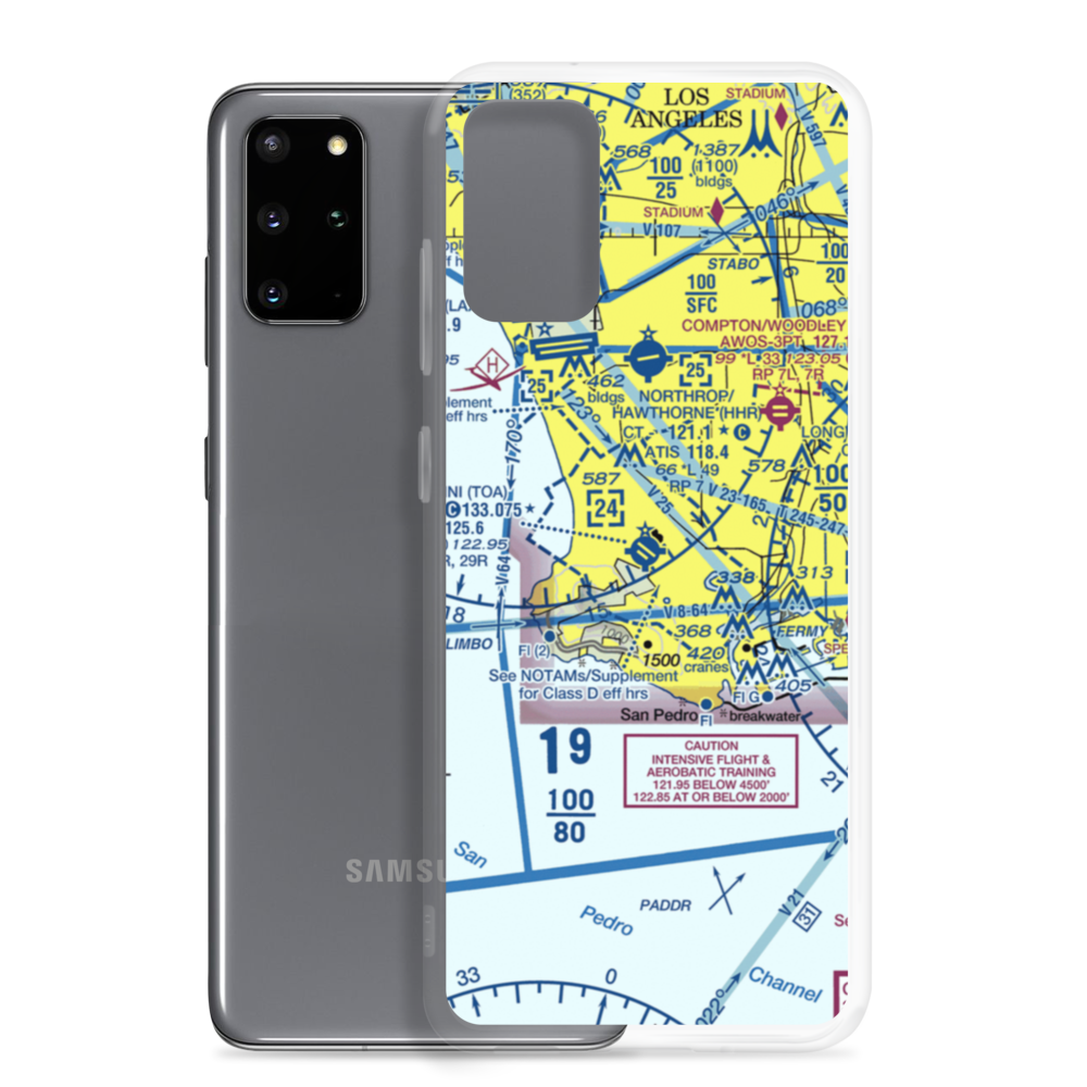 Zamperini Field (TOA) VFR Sectional Samsung Case Samsung Galaxy S20 Plus model shown