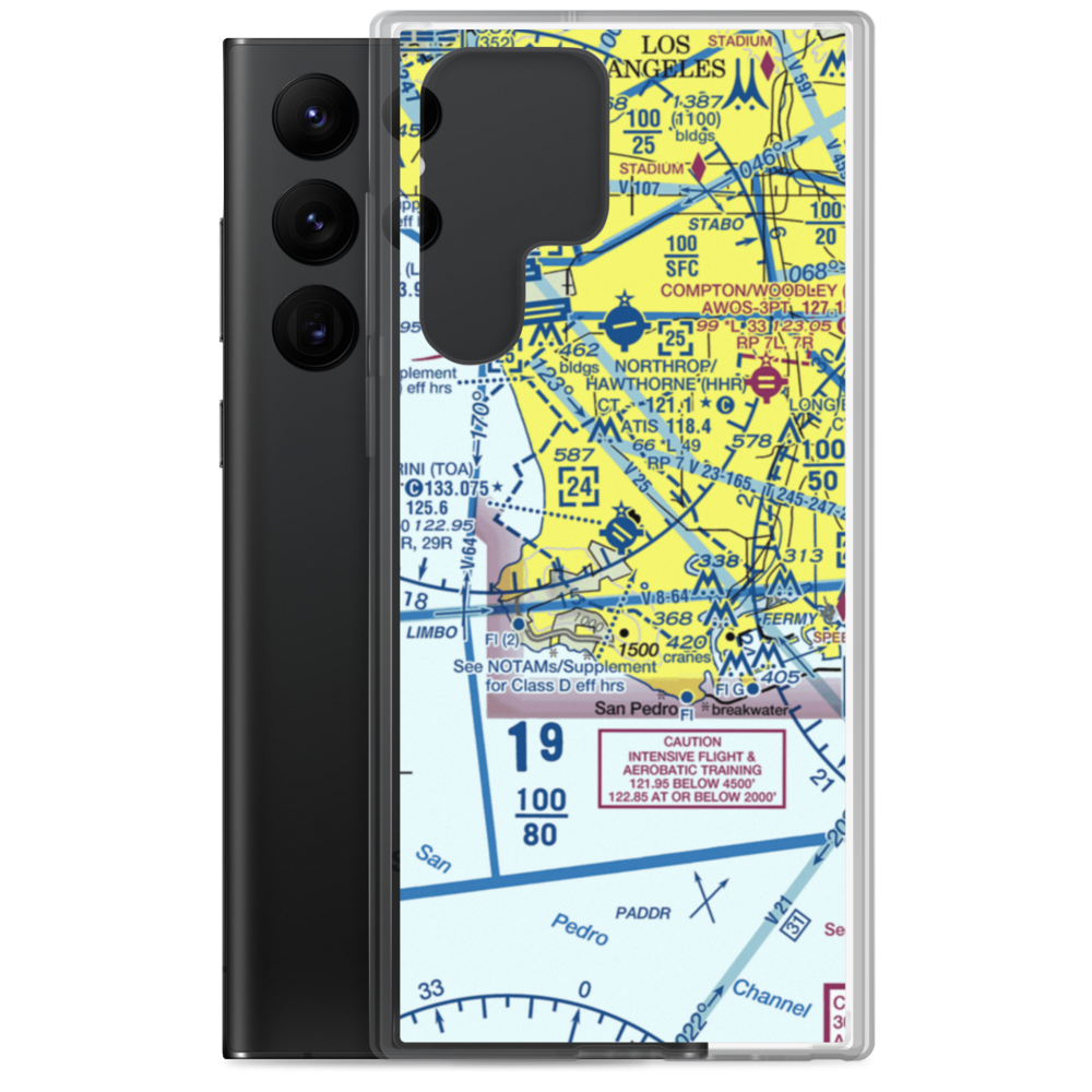 Zamperini Field (TOA) VFR Sectional Samsung Case Samsung Galaxy S22 Ultra model shown