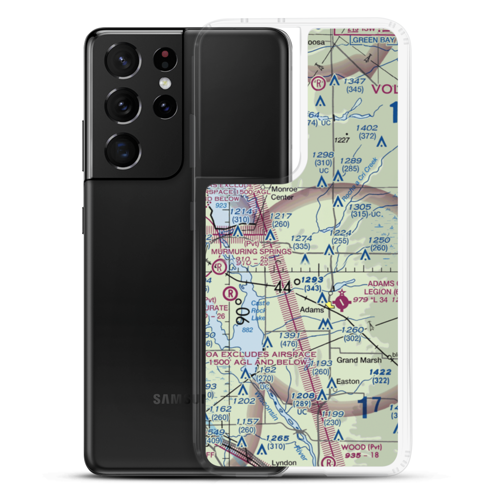 Zanadu Airport (WS04) VFR Sectional Samsung Case Samsung Galaxy S21 Ultra model shown