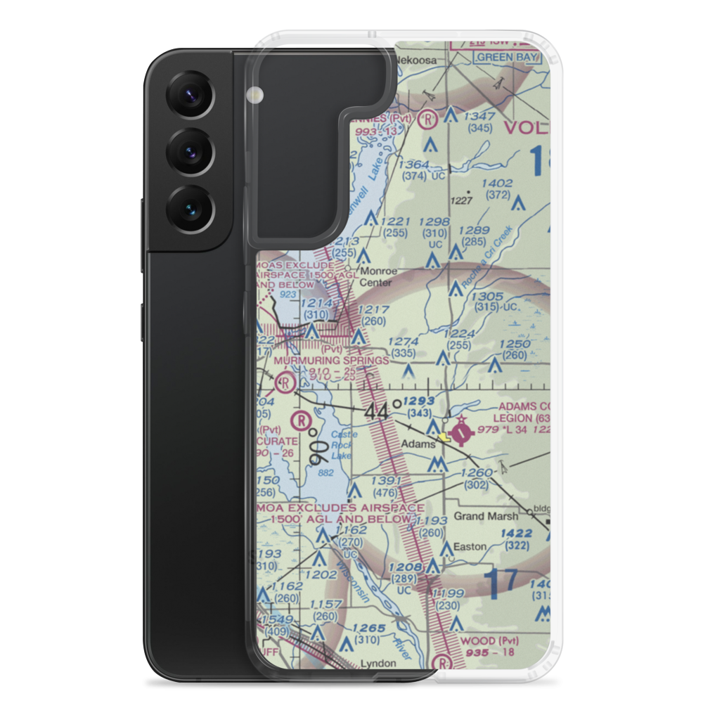 Zanadu Airport (WS04) VFR Sectional Samsung Case Samsung Galaxy S22 Plus model shown