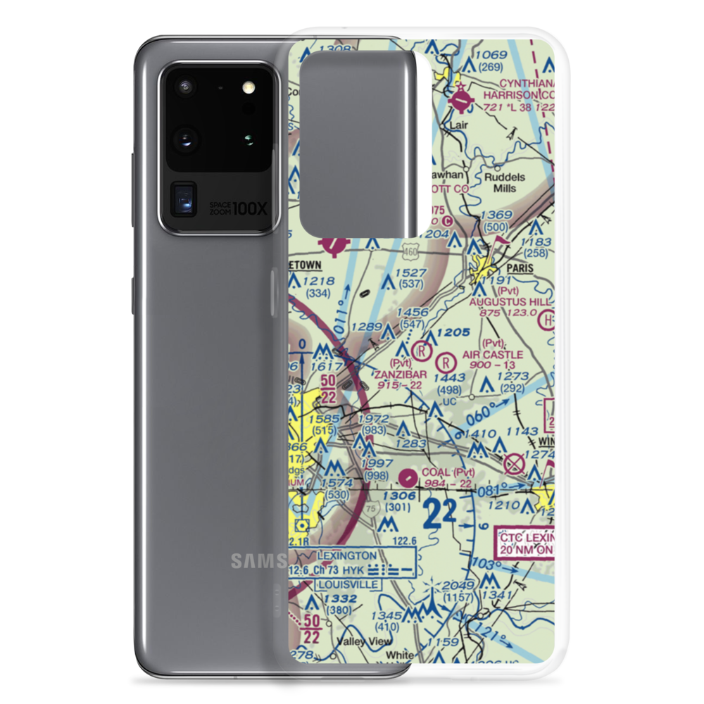Zanzibar Farm Airport (50KY) VFR Sectional Samsung Case Samsung Galaxy S20 Ultra model shown