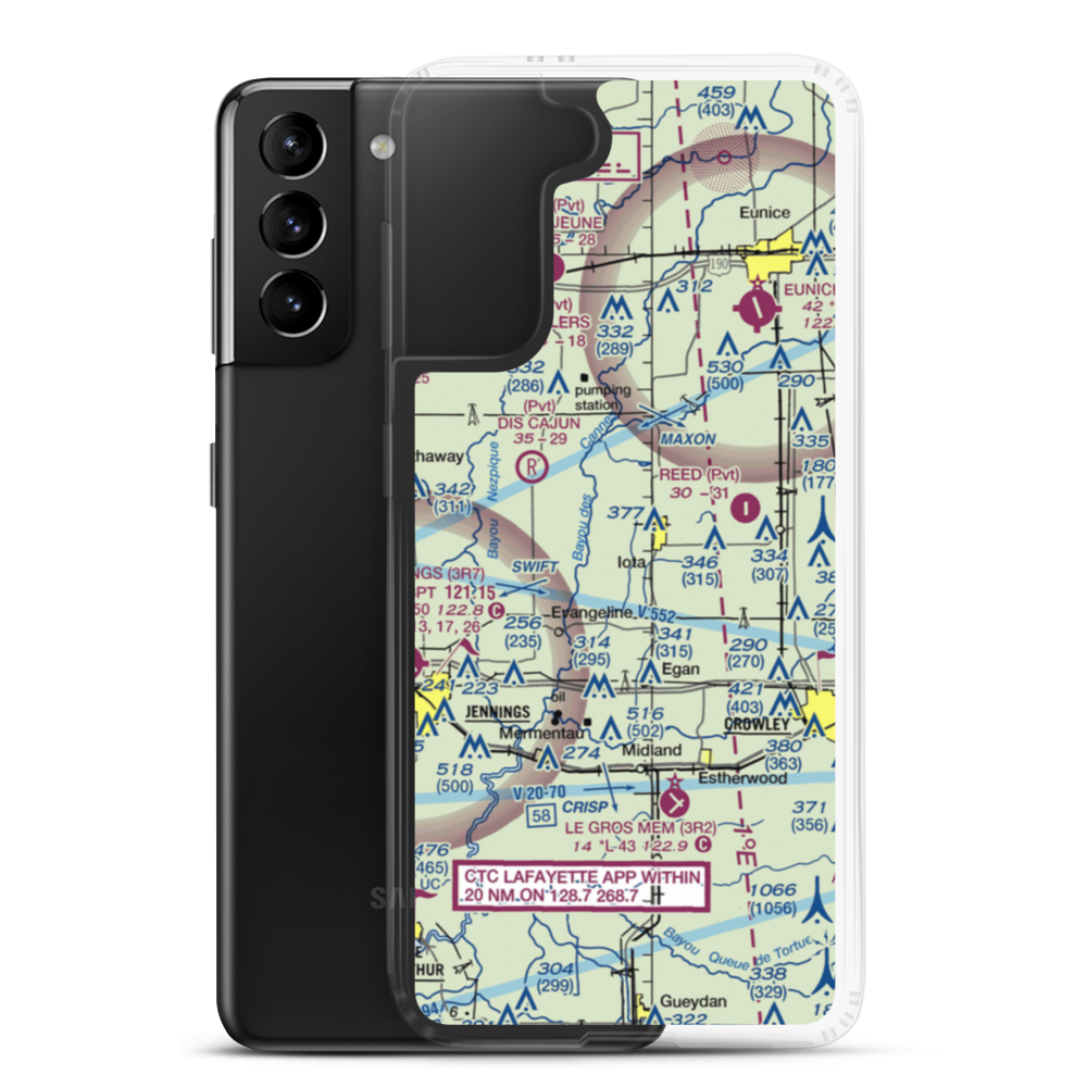 Zaunbrecher Strip (LA68) VFR Sectional Samsung Case Samsung Galaxy S21 Plus model shown