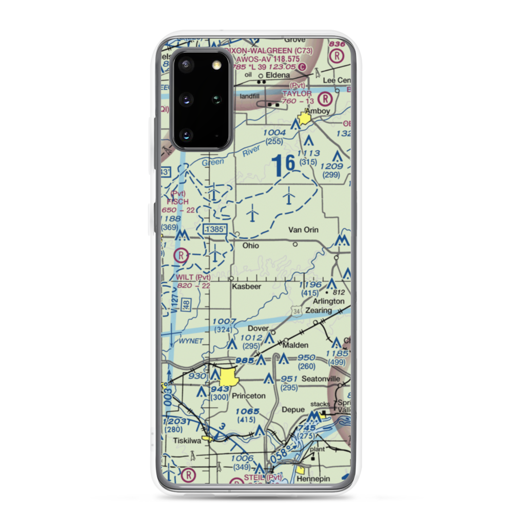 Zea Mays Field (54IS) VFR Sectional Samsung Case Samsung Galaxy S20 Plus model shown