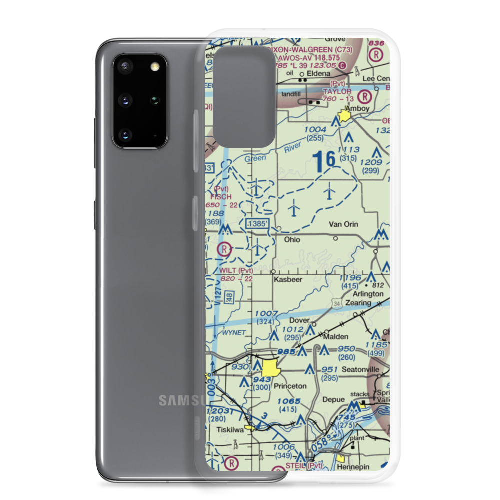 Zea Mays Field (54IS) VFR Sectional Samsung Case Samsung Galaxy S20 Plus model shown