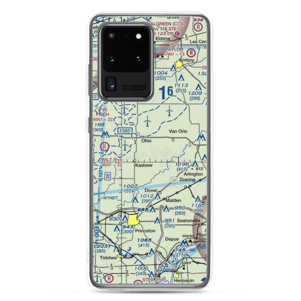 Zea Mays Field (54IS) VFR Sectional Samsung Case Samsung Galaxy S20 Ultra model shown