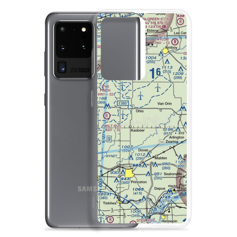 Zea Mays Field (54IS) VFR Sectional Samsung Case Samsung Galaxy S20 Ultra model shown