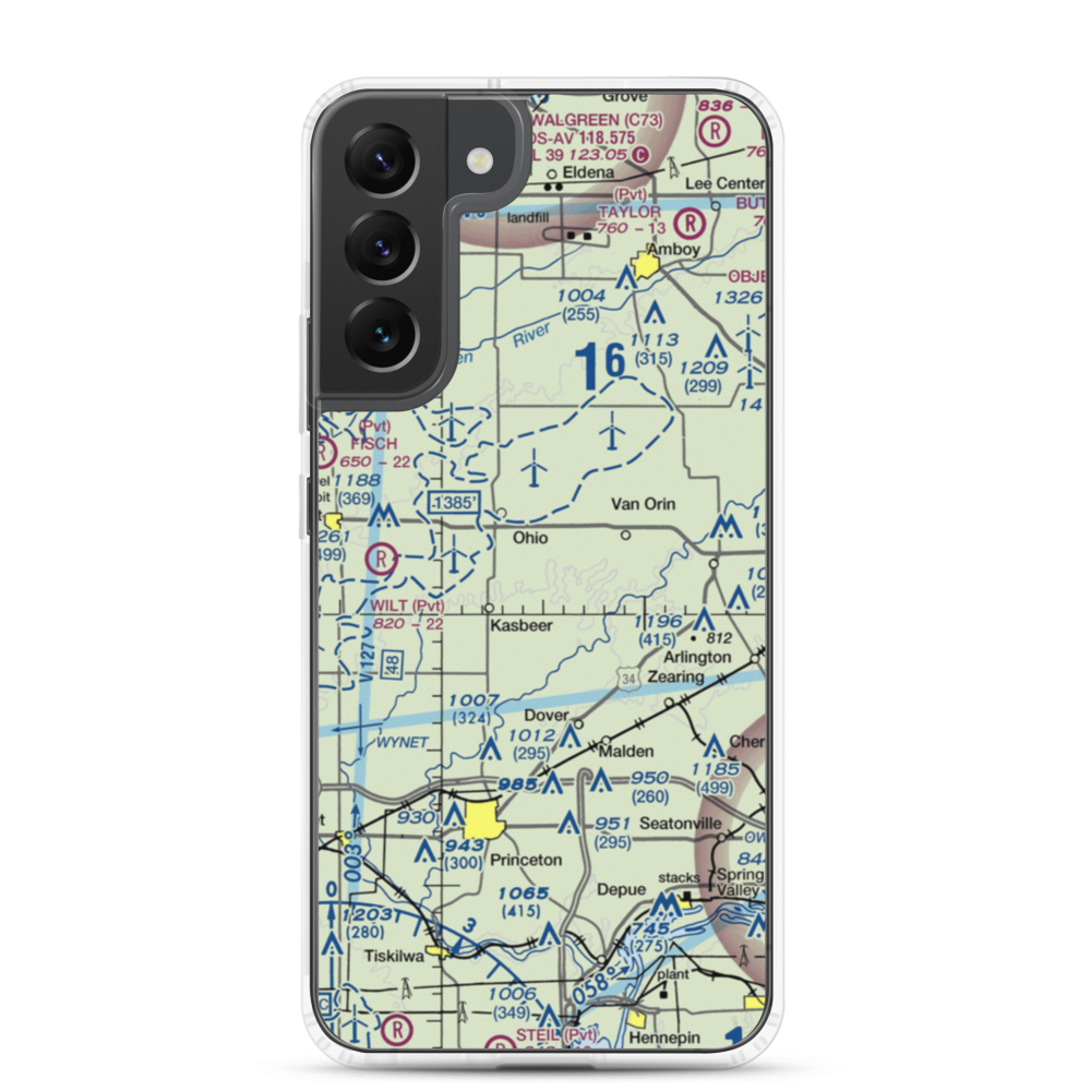 Zea Mays Field (54IS) VFR Sectional Samsung Case Samsung Galaxy S22 Plus model shown
