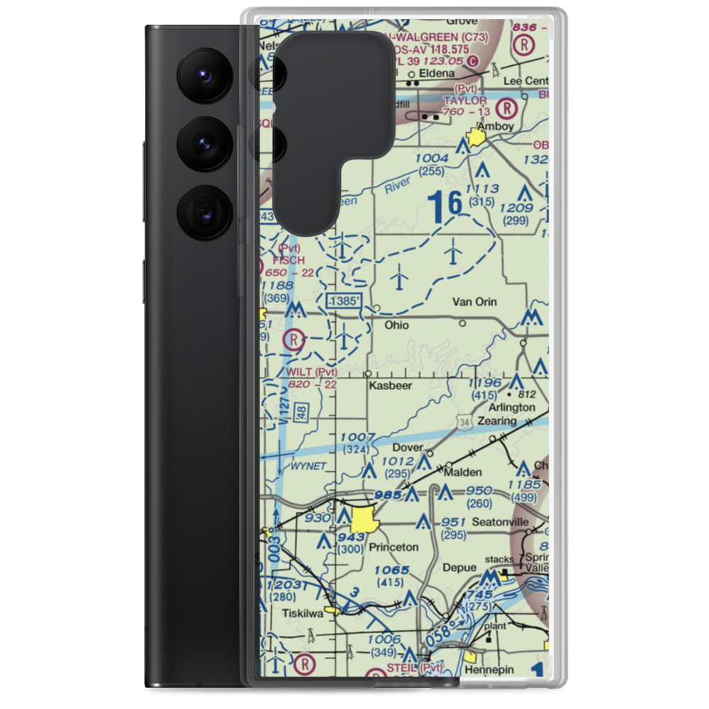 Zea Mays Field (54IS) VFR Sectional Samsung Case Samsung Galaxy S22 Ultra model shown