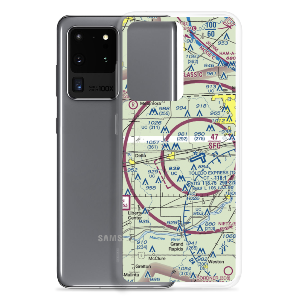 Zeigler Landing Strip (72OH) VFR Sectional Samsung Case Samsung Galaxy S20 Ultra model shown