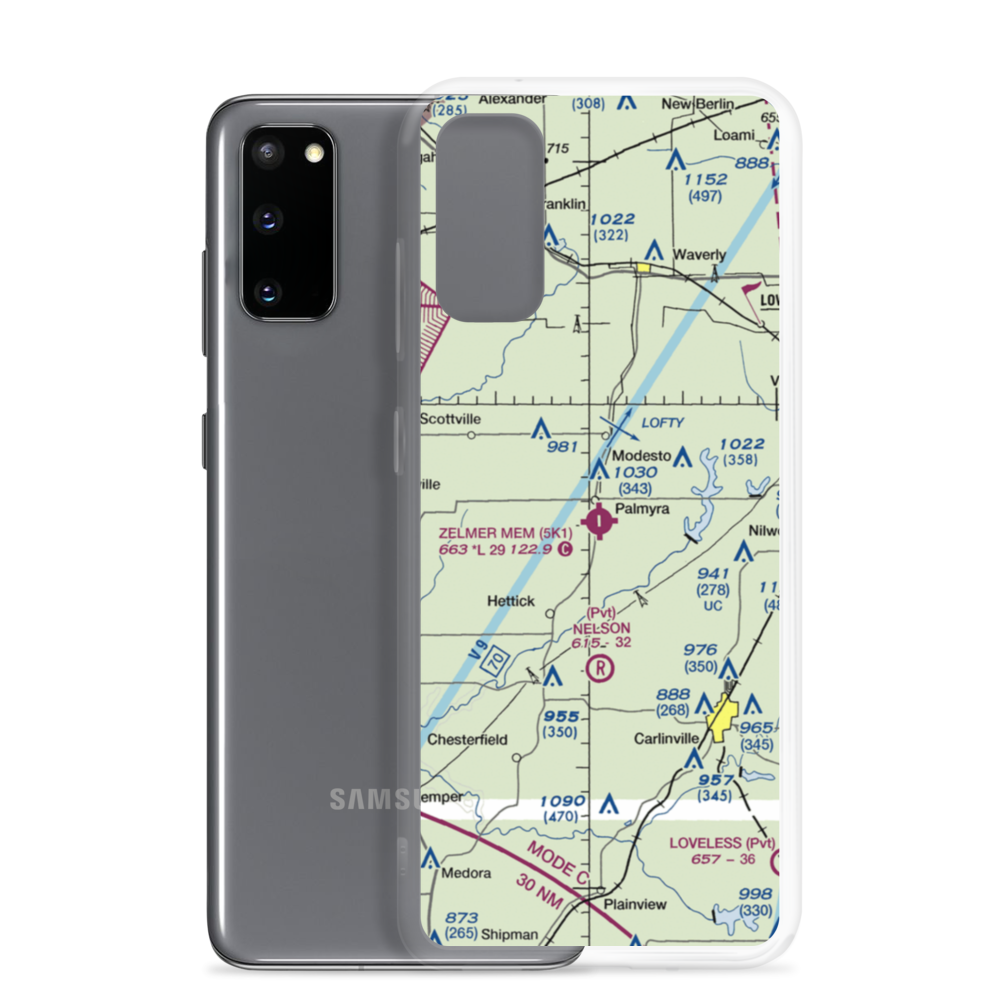 Zelmer Memorial Airpark Inc Airport (5K1) VFR Sectional Samsung Case Samsung Galaxy S20 model shown
