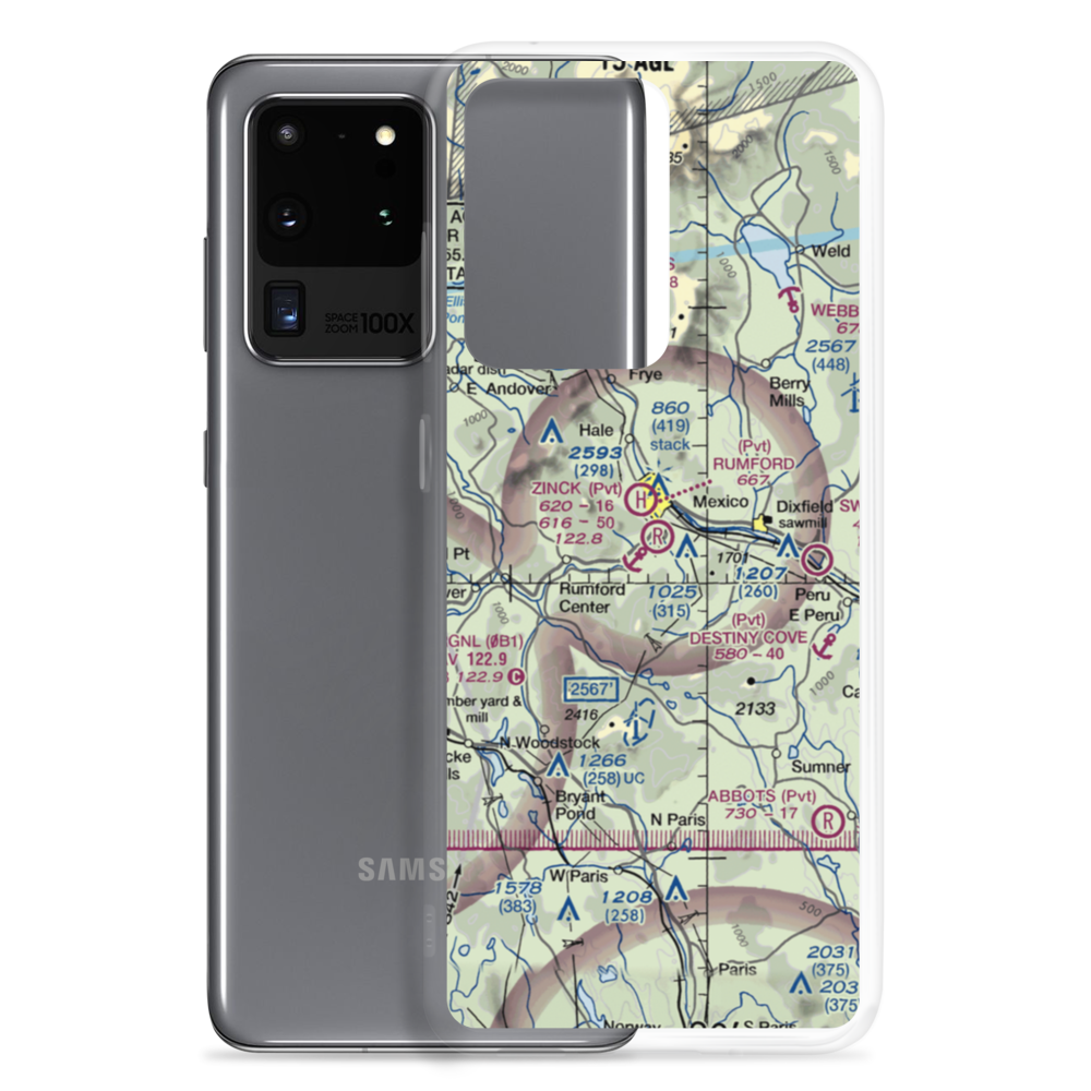 Zinck Airport (90ME) VFR Sectional Samsung Case Samsung Galaxy S20 Ultra model shown