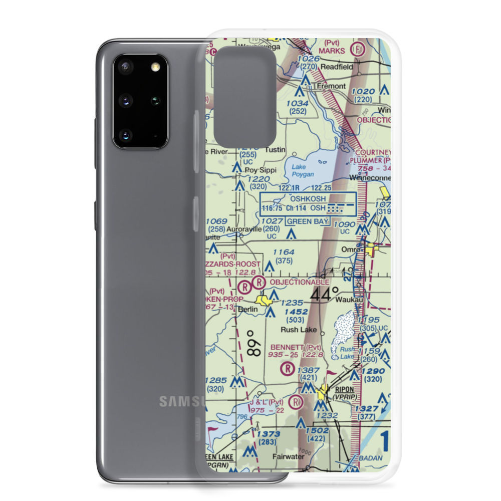 Zink Airport (03WI) VFR Sectional Samsung Case Samsung Galaxy S20 Plus model shown