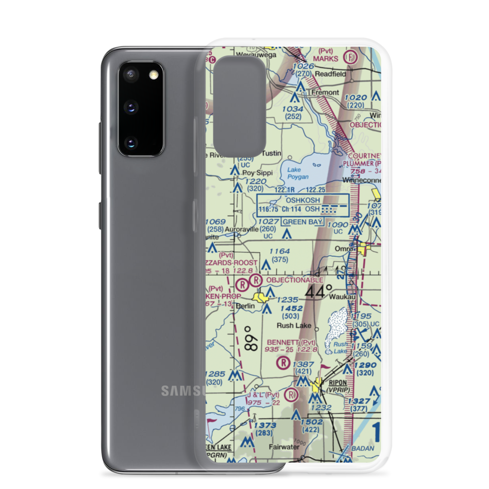Zink Airport (03WI) VFR Sectional Samsung Case Samsung Galaxy S20 model shown