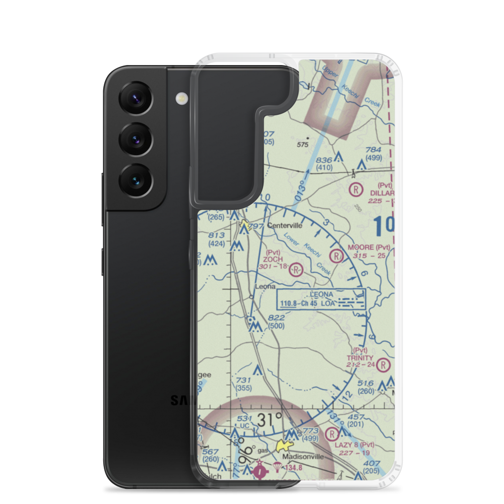 Zoch Airport (70TA) VFR Sectional Samsung Case Samsung Galaxy S22 model shown