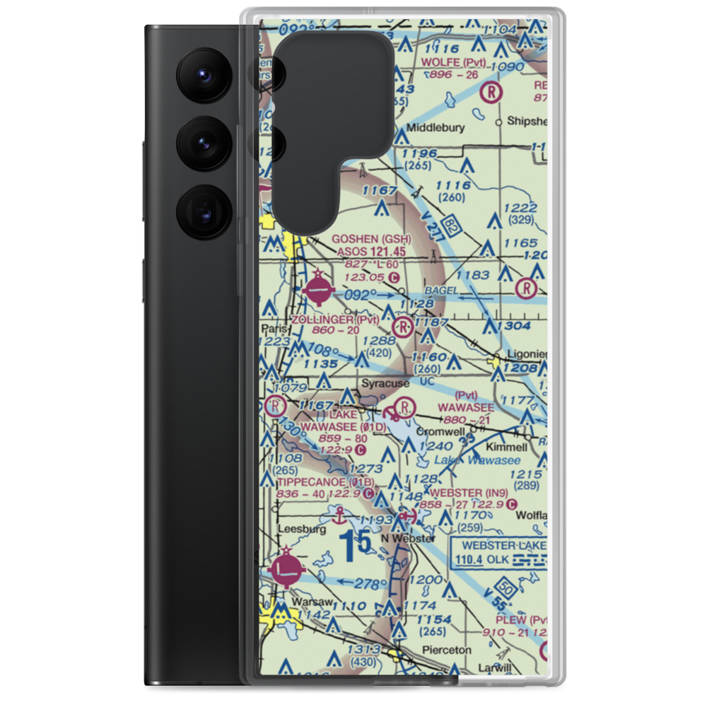 Zollinger Strip (II21) VFR Sectional Samsung Case Samsung Galaxy S22 Ultra model shown