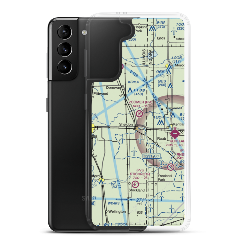 Zoomer Field (1LL8) VFR Sectional Samsung Case Samsung Galaxy S21 Plus model shown