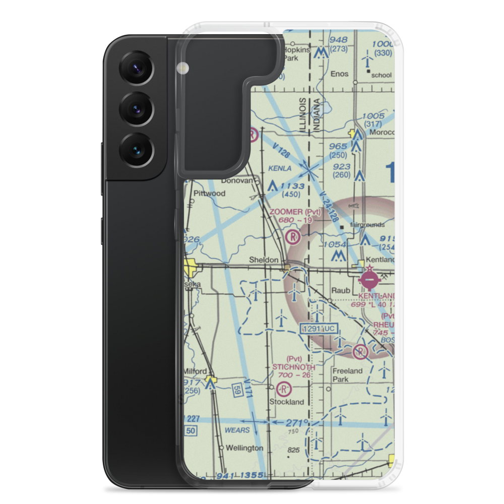 Zoomer Field (1LL8) VFR Sectional Samsung Case Samsung Galaxy S22 Plus model shown