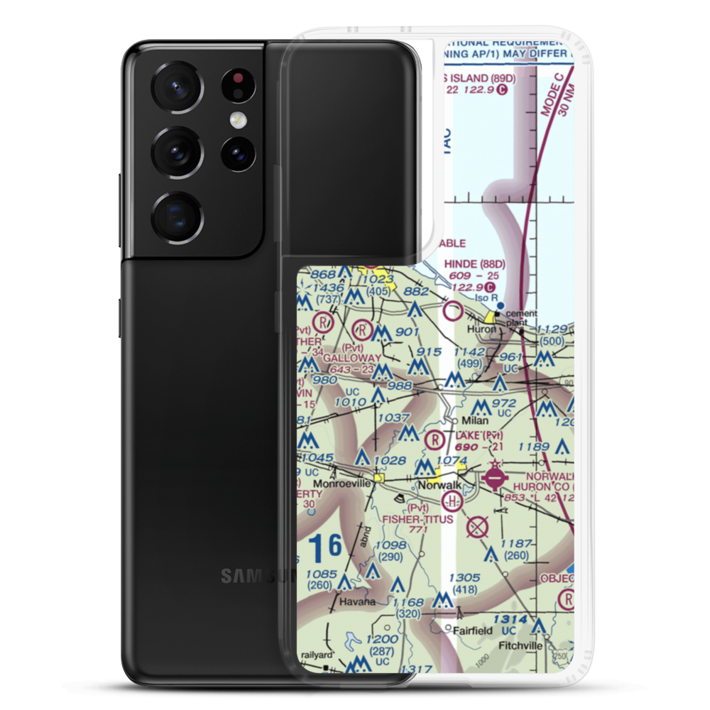 Zorn Acres Airport (60OI) VFR Sectional Samsung Case Samsung Galaxy S21 Ultra model shown