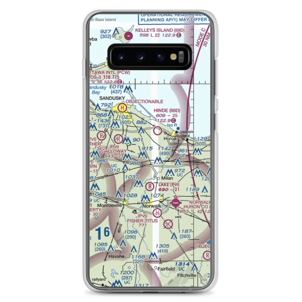 Zorn Acres Airport (60OI) VFR Sectional Samsung Case Samsung Galaxy S10+ model shown
