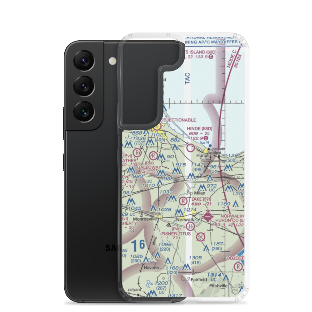 Zorn Acres Airport (60OI) VFR Sectional Samsung Case Samsung Galaxy S22 model shown