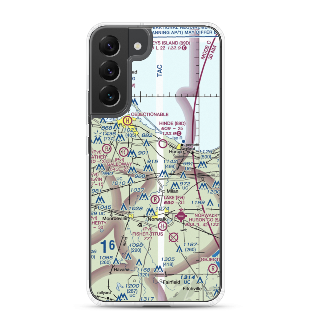 Zorn Acres Airport (60OI) VFR Sectional Samsung Case Samsung Galaxy S22 Plus model shown