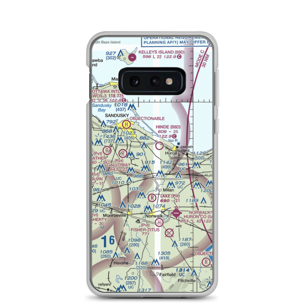 Zorn Acres Airport (60OI) VFR Sectional Samsung Case Samsung Galaxy S10e model shown