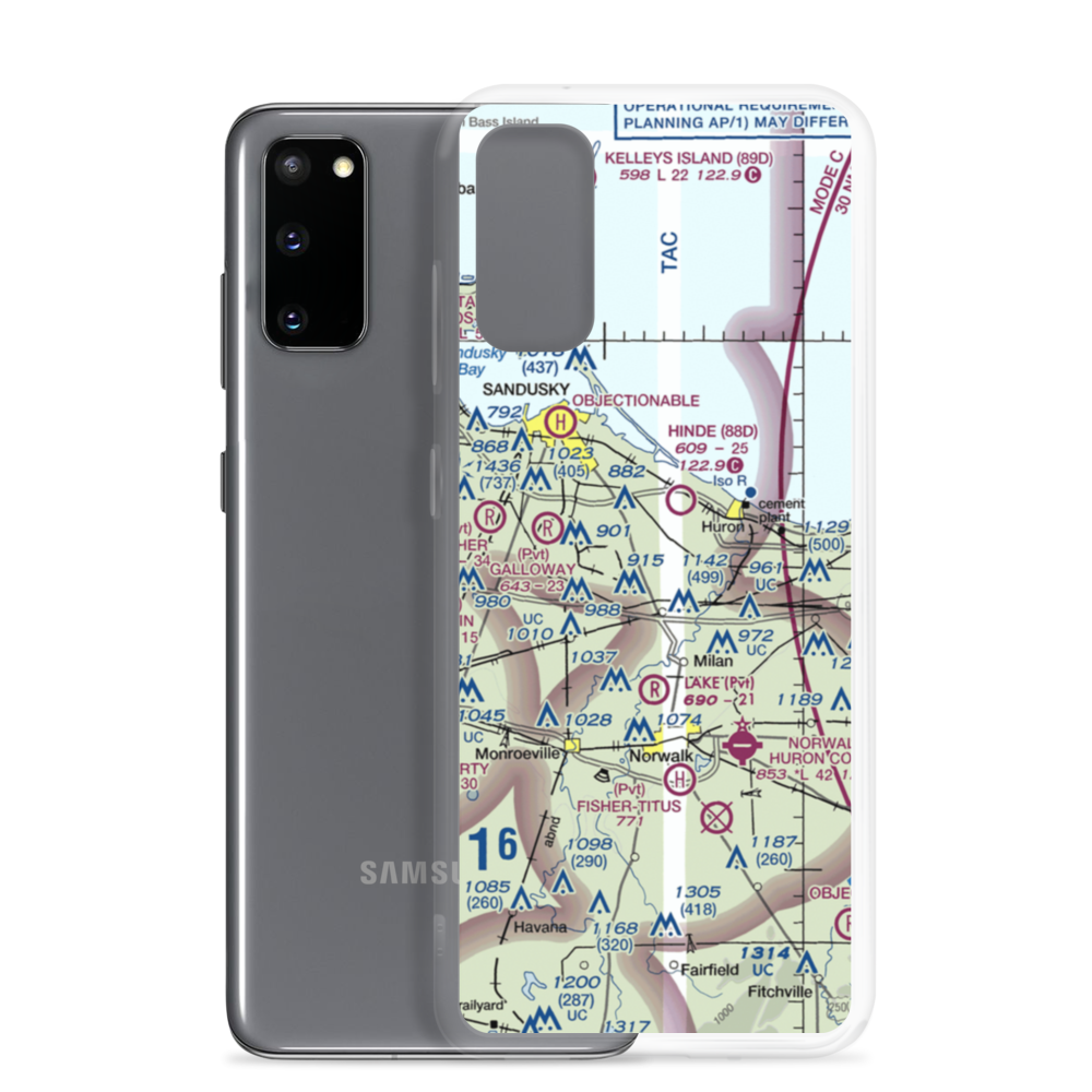 Zorn Acres Airport (60OI) VFR Sectional Samsung Case Samsung Galaxy S20 model shown
