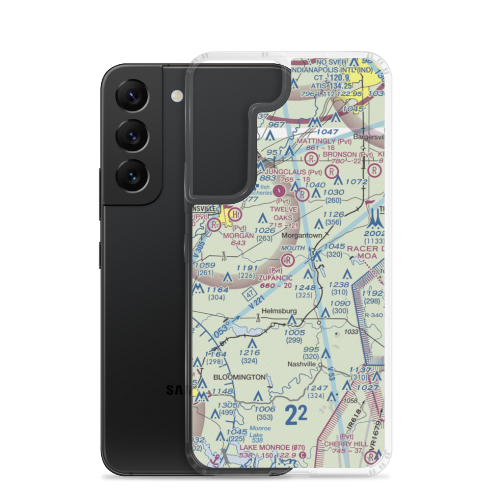 Zupancic Field (9IN7) VFR Sectional Samsung Case Samsung Galaxy S22 model shown