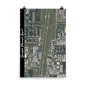Springdale Municipal Airport (KASG) Satellite Image Poster