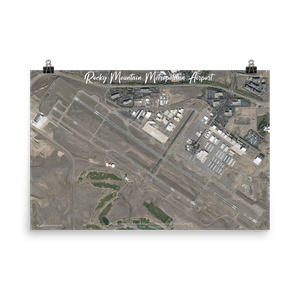 Rocky Mountain Metropolitan Airport (KBJC) Satellite Image Poster