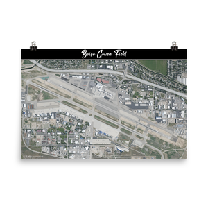 Boise Air Terminal/Gowen Field (KBOI) Satellite Image Poster