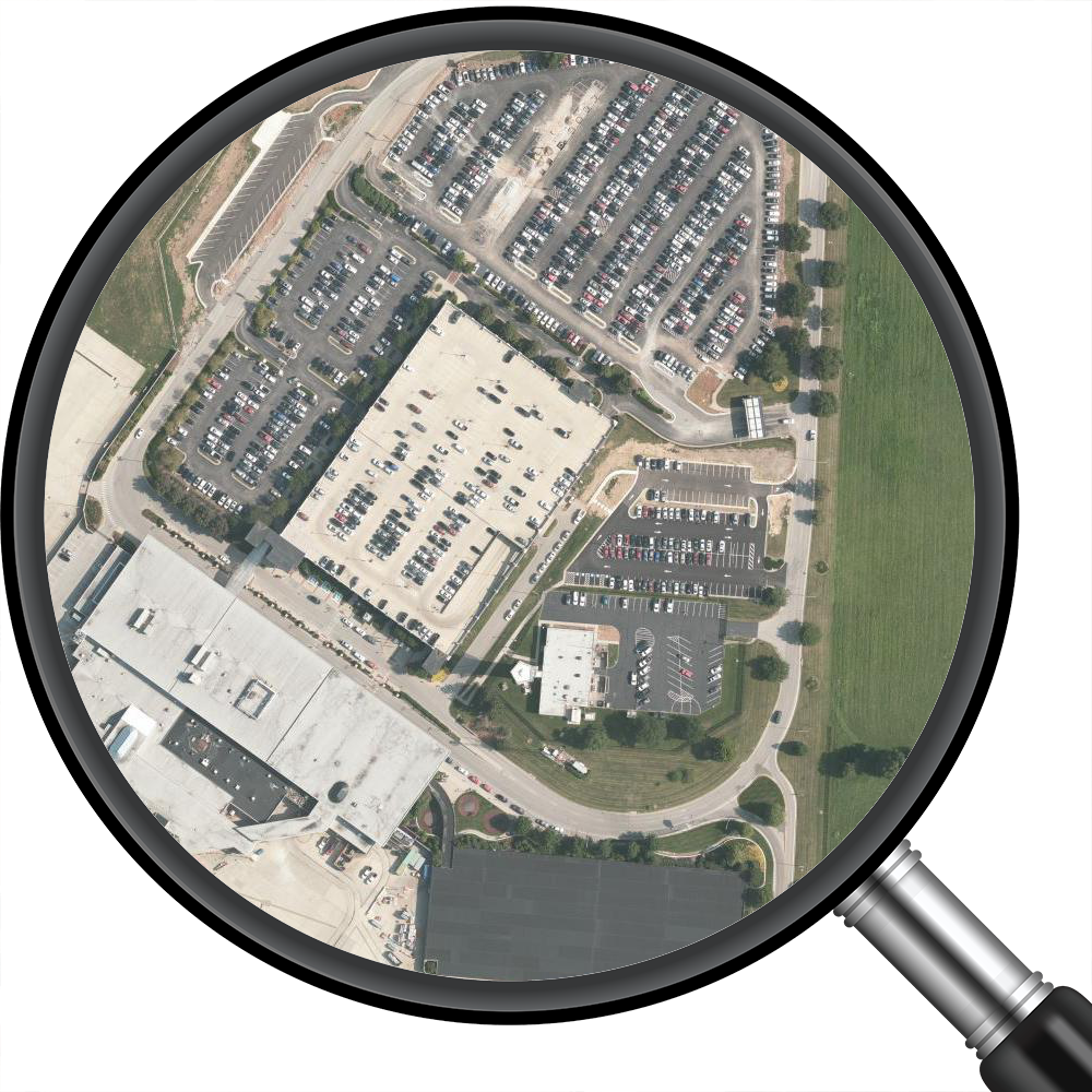 Blue Grass Airport (KLEX) Satellite Image Poster 