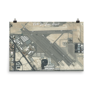 North Las Vegas Airport (KVGT) Satellite Image Poster
