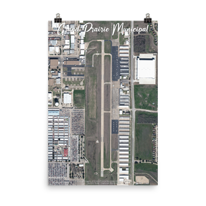 Grand Prairie Municipal Airport (KGPM) Satellite Image Poster