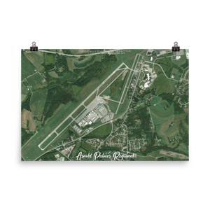 Arnold Palmer Regional Airport (KLBE) Satellite Image Poster