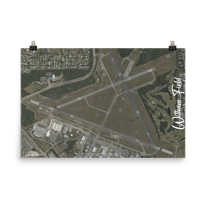 Witham Field (KSUA) Satellite Image Poster