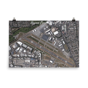 Hayward Executive Airport (KHWD) Satellite Image Poster