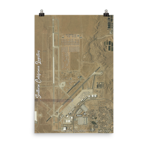 Southern California Logistics Airport (KVCV) Satellite Image Poster