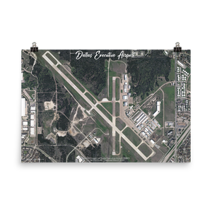 Dallas Executive Airport (KRBD) Satellite Image Poster