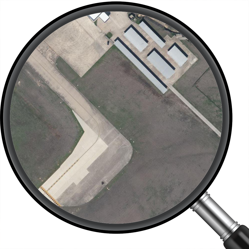 Dallas Executive Airport (KRBD) Satellite Image Poster 